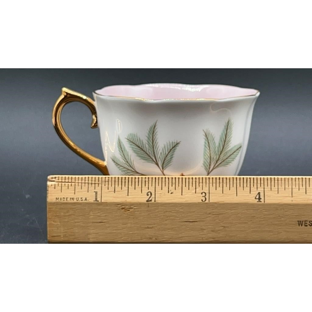 Royal Albert Braemar Bone China Tea Cup & Saucer Set of 6 Pink Gold Pinecone