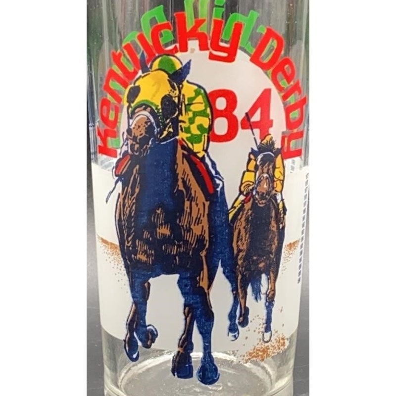 VTG Official 1984 Kentucky Derby Glasses Set of 6 Churchill Downs Souveni