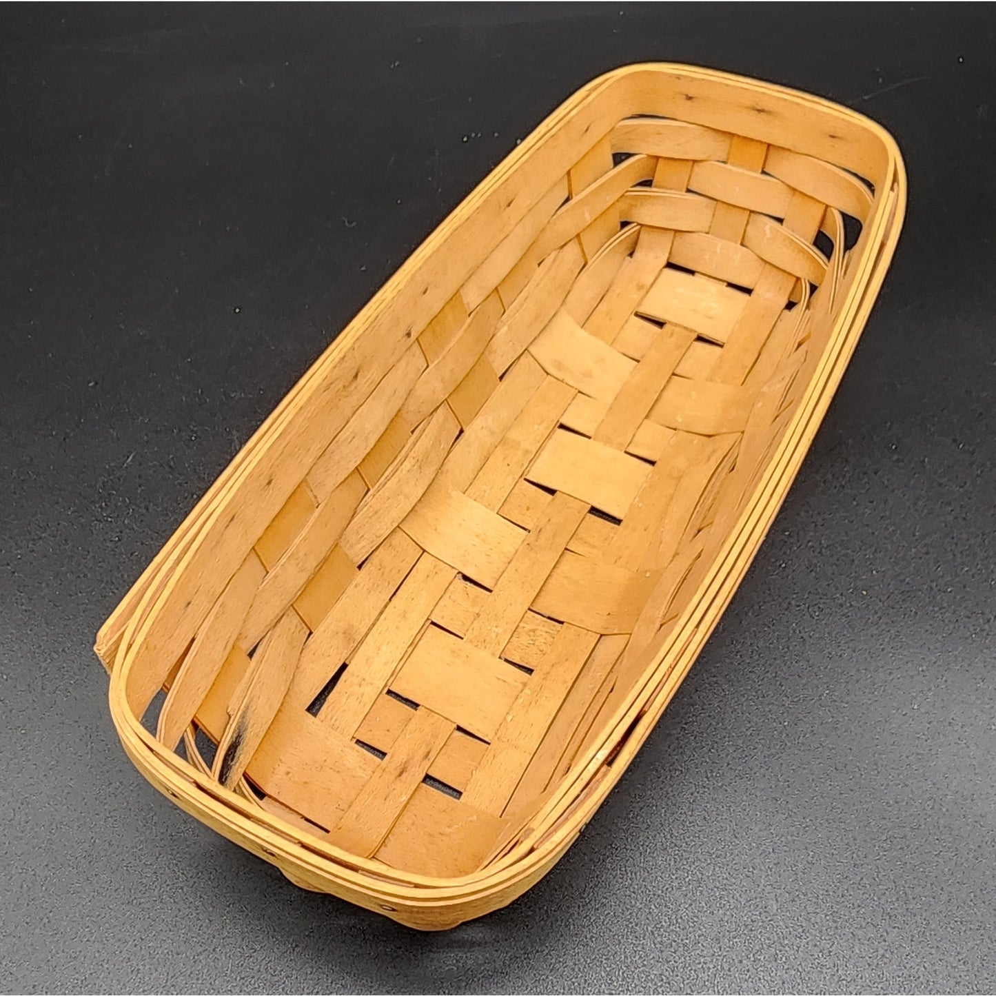 Longaberger Handwoven Basket 1998 SDW Signed – Small Utility Storage Tray
