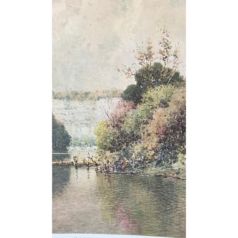 Paul Sawyier Lithograph Camp Nelson Palisades 1980 COA #1471/2500 Framed 28x22