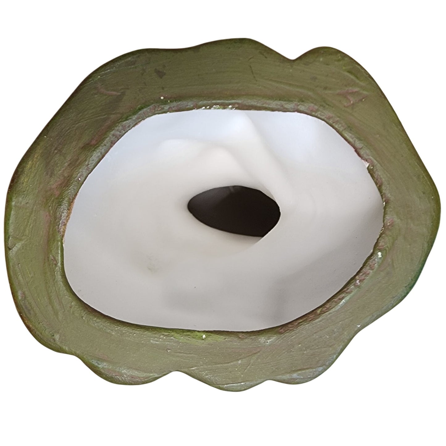 Hand Painted Ceramic Horse Figurine Running Action Black w/ Saddle 15.5”