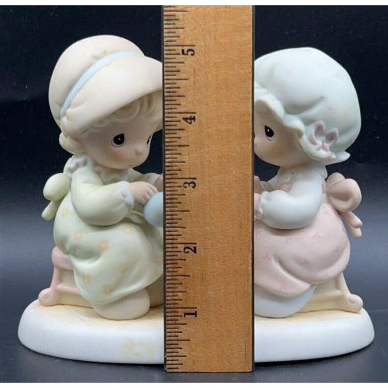 VTG Enesco Precious Moments Figurine 1988 “Friendship Hits The Spot” Tea Party
