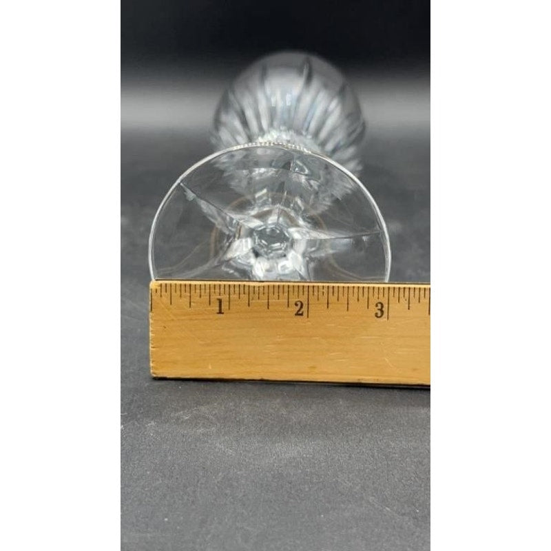 Set of 6 Godinger Ingrid Crystal Water Goblets 8.25" Cut Glass Ireland Discontinued