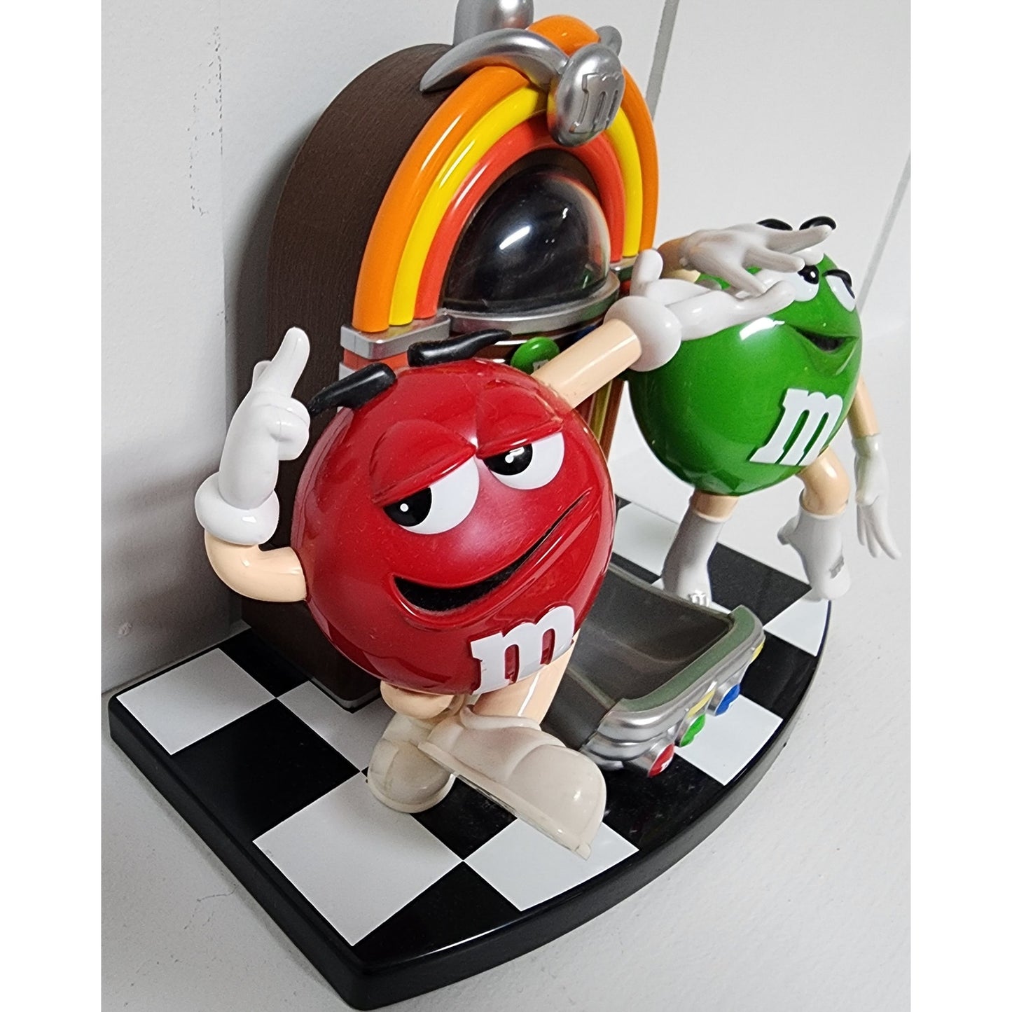 Vintage M&M’s Candy Dispensers – Basketball Player, Saxophonist & Jukebox Set