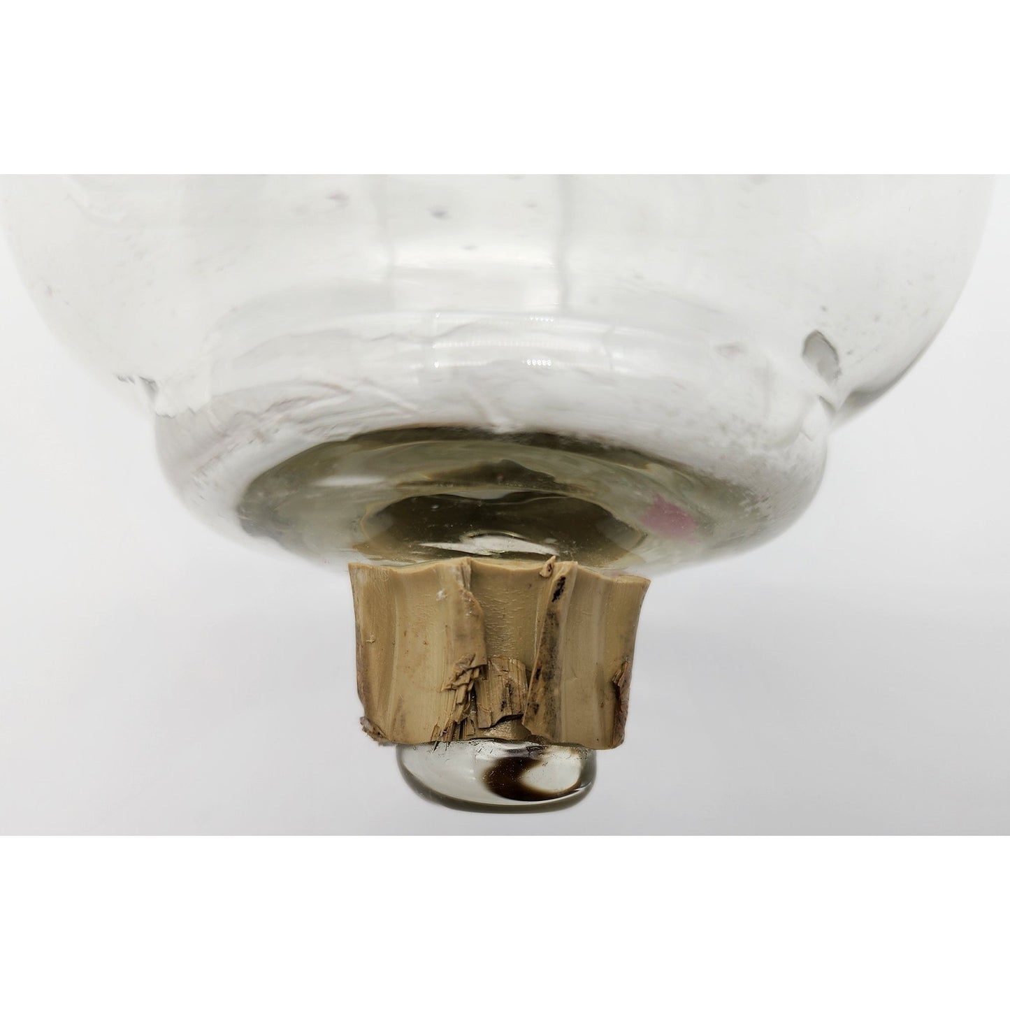 Antique Gold Wall Mirror Candle Holder – Etched Glass Hurricane w/ Purple Candle