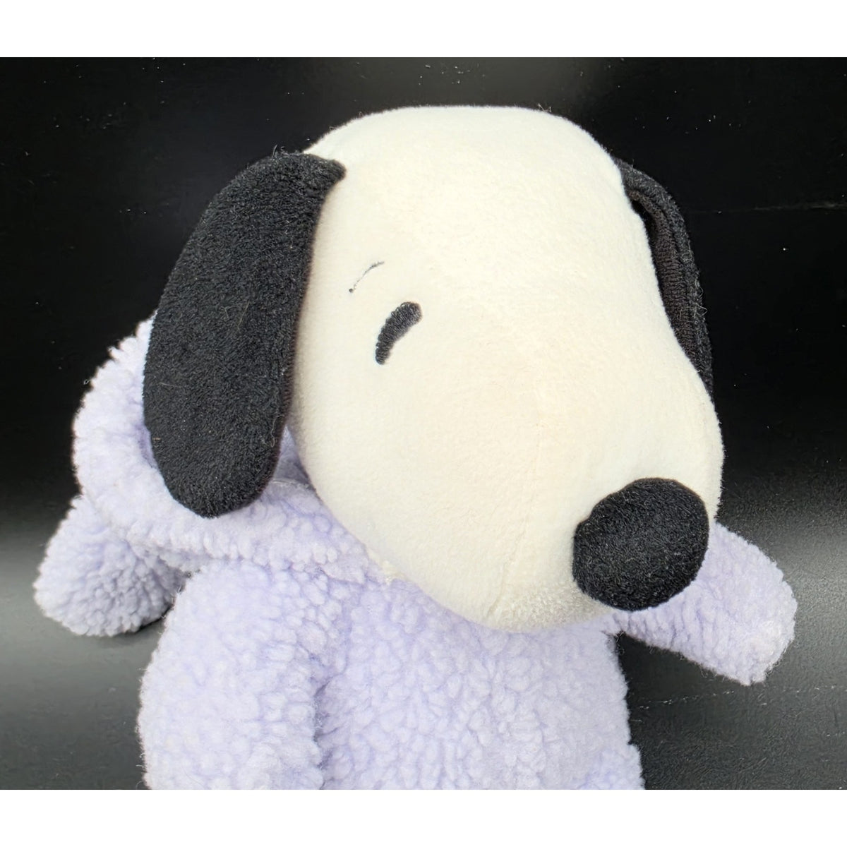 Vintage Peanuts Snoopy Easter Bunny Lavender Purple Costume Plush Hallmark 16"