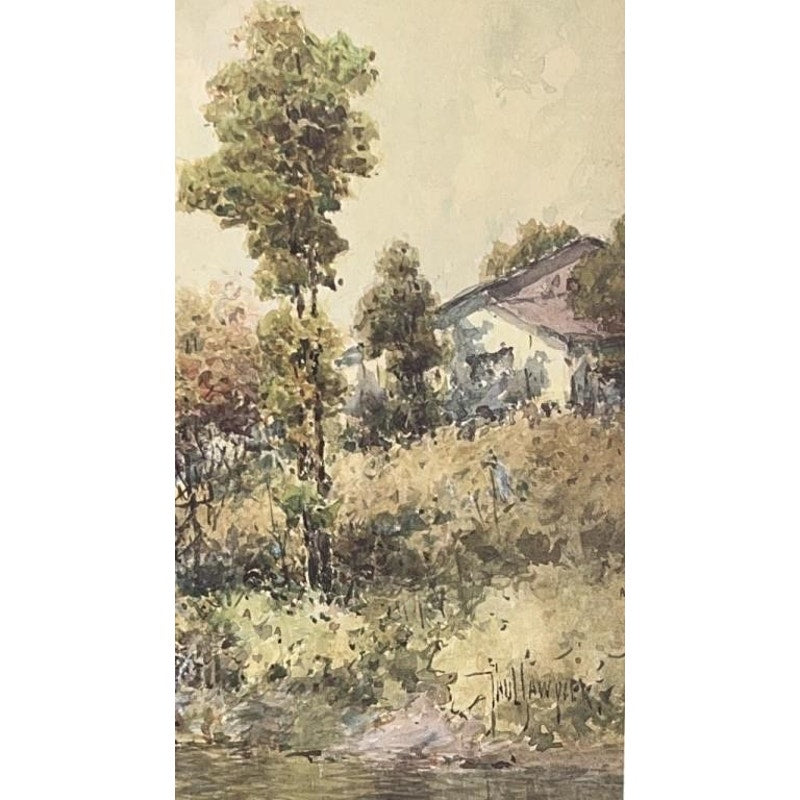 Paul Sawyier Lithograph Camp Nelson Palisades 1980 COA #1471/2500 Framed 28x22