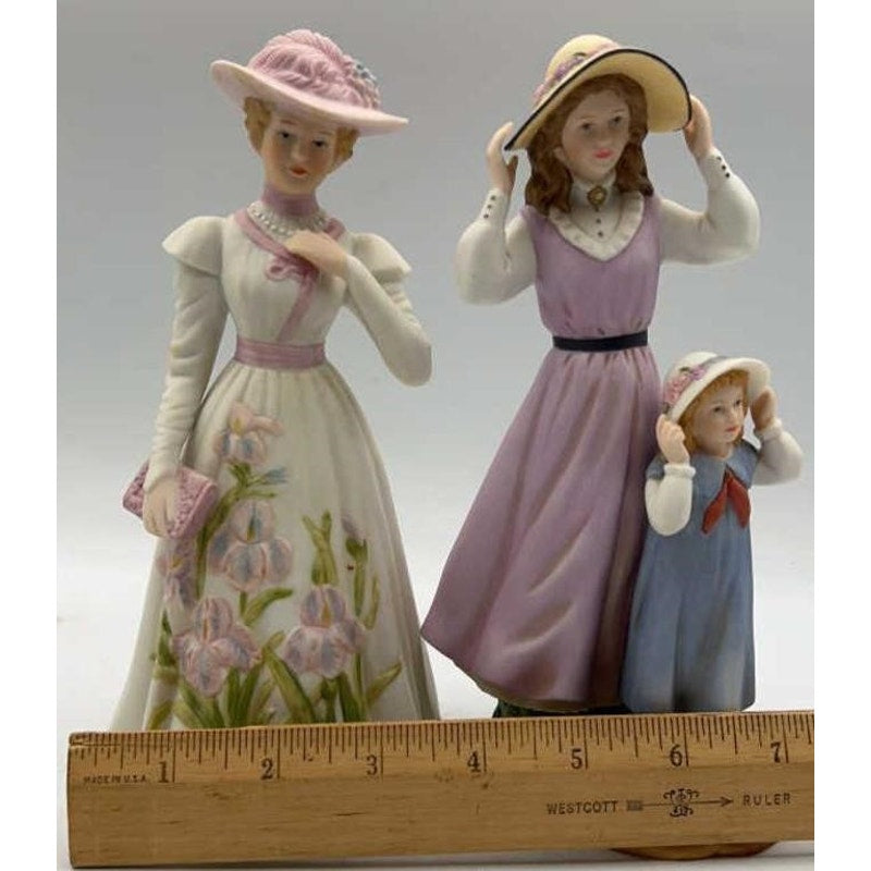 Home Interiors Porcelain Figurines Francesca 1997 & "Summer Days" girls 88412-98