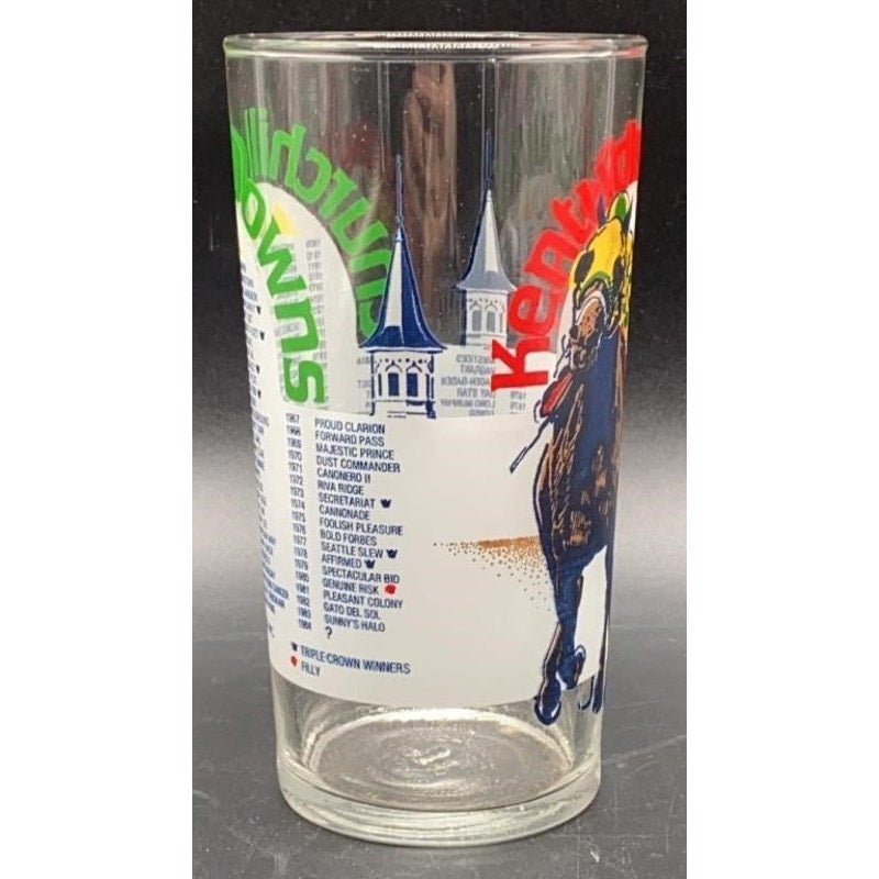 VTG Official 1984 Kentucky Derby Glasses Set of 6 Churchill Downs Souveni
