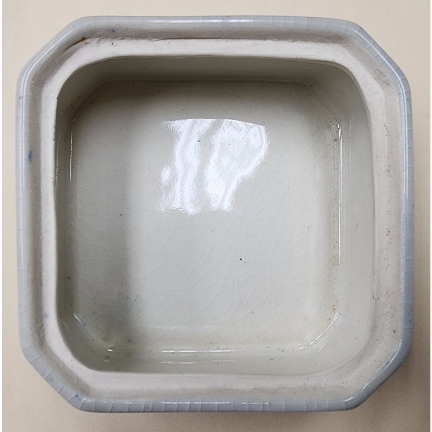 Vintage Moriyama Japan Blue Willow Covered Dish Porcelain Container Rare