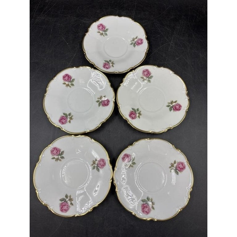 Set of Hutschenreuther Selb Pasco “The Dundee” 4 Tea Cups & 5 Saucers