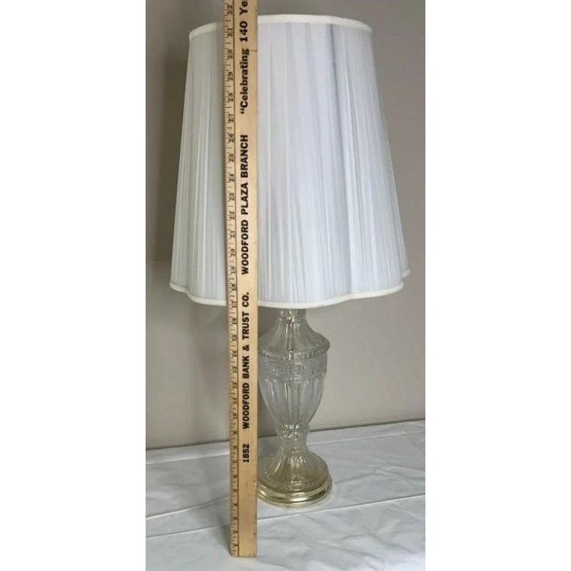 Vintage 32" Hand Cut Lead Crystal Table Lamp – Elegant Yugoslavia Made