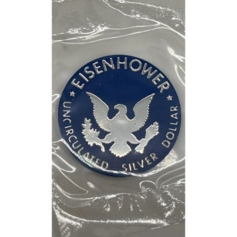 1974 S Eisenhower Silver Dollar Blue Pack Uncirculated w/ COA 40% Silver
