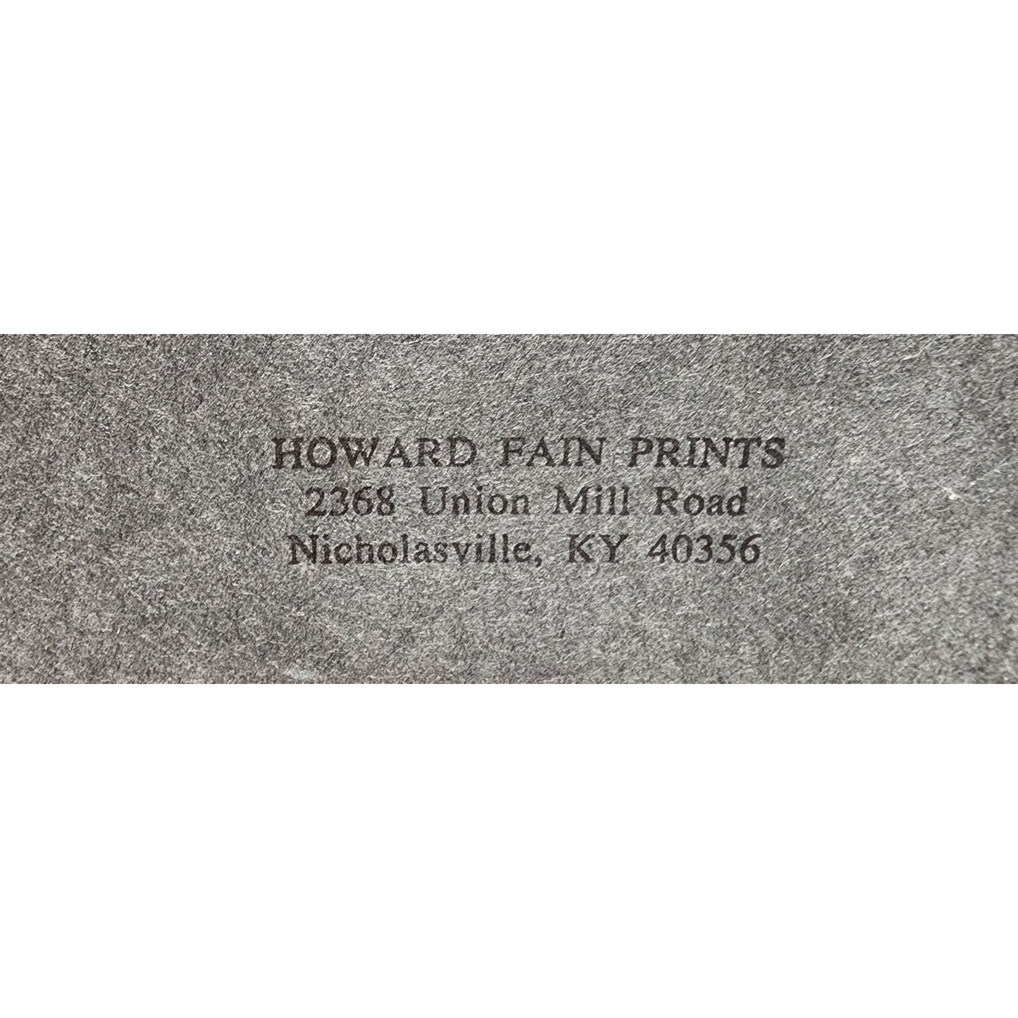 Howard Fain Signed Lithograph "On the Southern R.R. at Wilmore" Glass Framed VTG