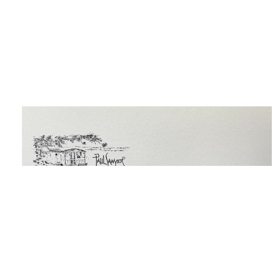 Paul Sawyier Lithograph Camp Nelson Palisades 1980 COA #1471/2500 Framed 28x22