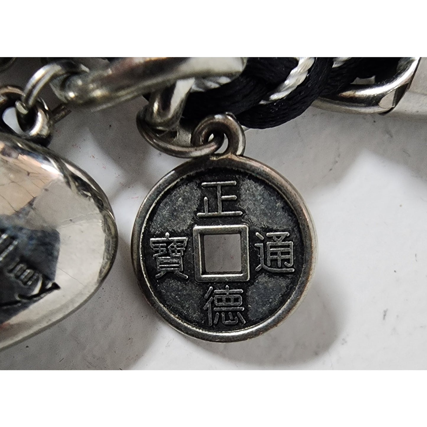 Vintage Charm Necklace w/ Heart Amulet Luke 10:27 & Cross – Unique Design