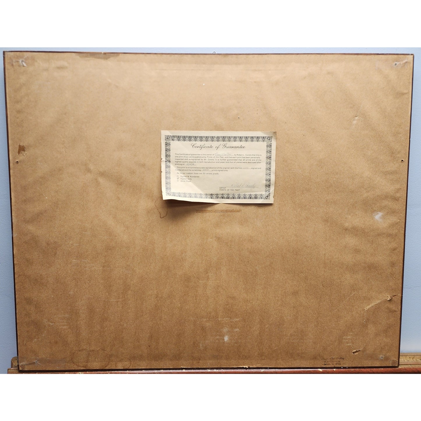 Robert L Conley “Those Who Care” Framed, Signed 1/1500 Registered Nurse Print
