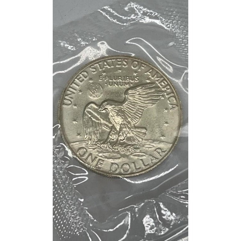 1974 S Eisenhower Silver Dollar Blue Pack Uncirculated w/ COA 40% Silver
