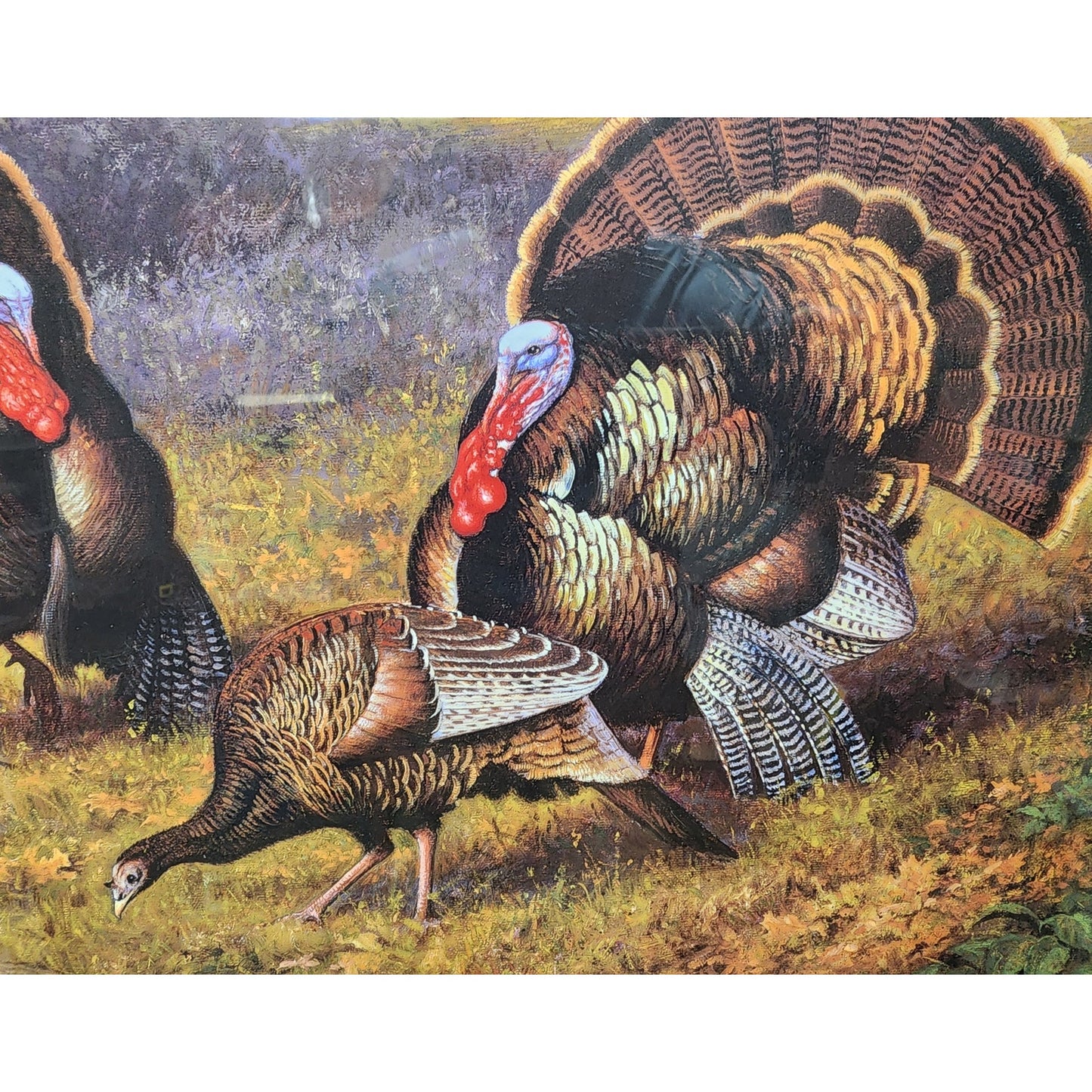 Hayden Lambson "On the Wagon" Signed LtdEdt Framed Print 1405/5500 Turkeys 34x26