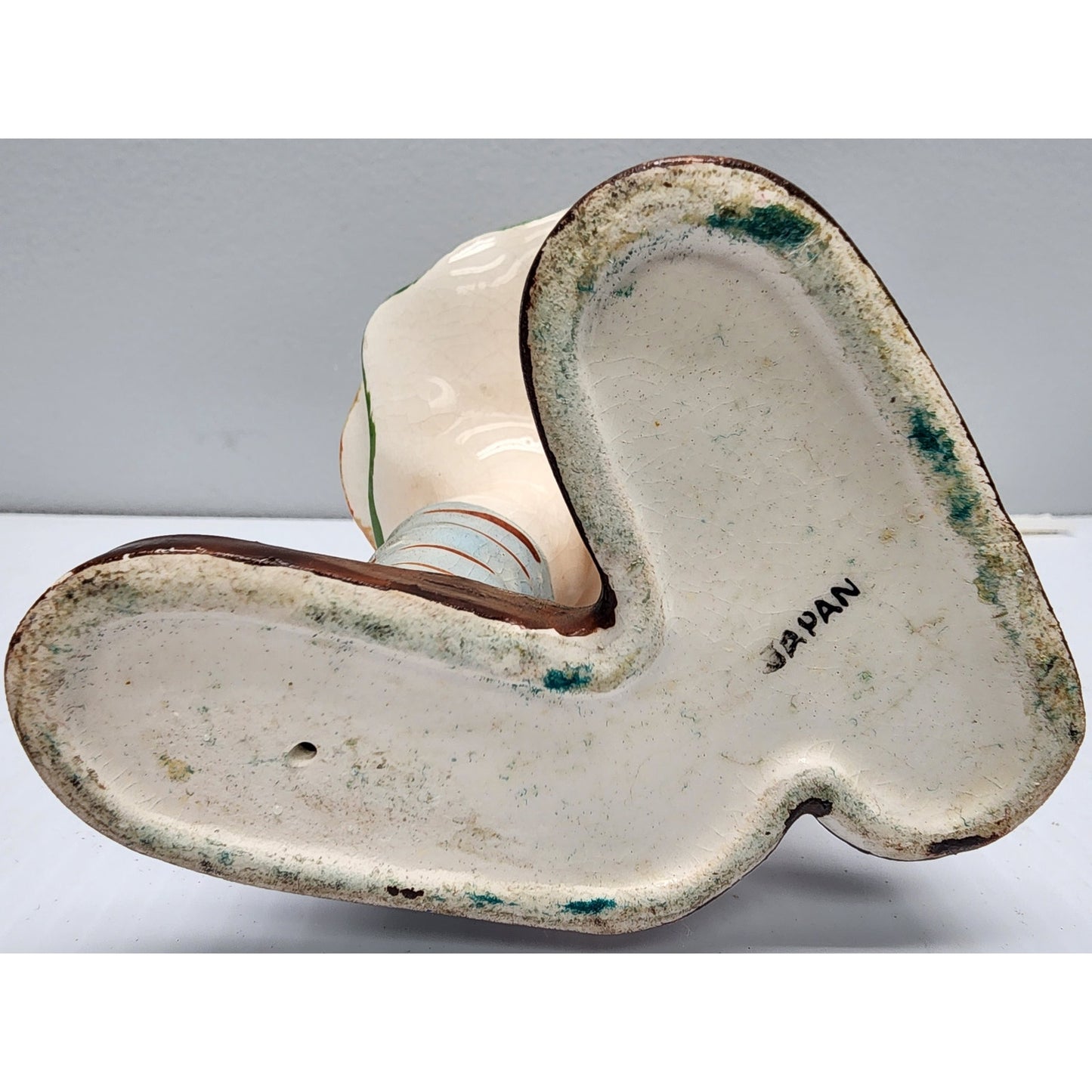 Vintage Made in Japan Dutch Girl Figurine Hand Painted w/ Flower Basket 8.5"