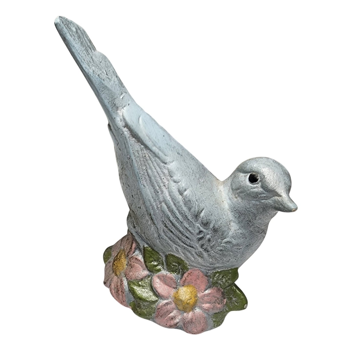 Set of 4 Vintage Hand Painted Porcelain Bird Figurines Japan Blue Jay