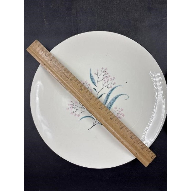 Alliance China Co. Regal Hand Decorated China Set – 14pc - Platinum Rim (Chip on Saucer)