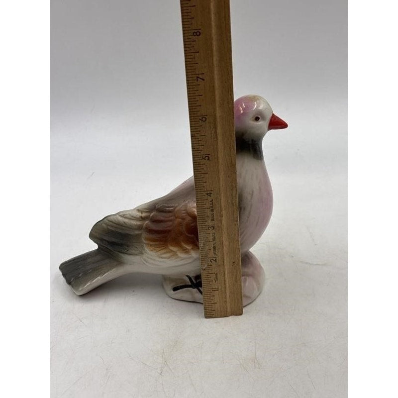 Vintage Pair of Pink Iridescent Pigeons - Made in Brazil - Beautiful!