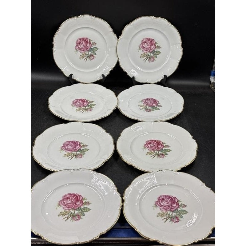 Set of 8 Vintage Hutschenreuther Selb Pasco “The Dundee” Dinner Plates