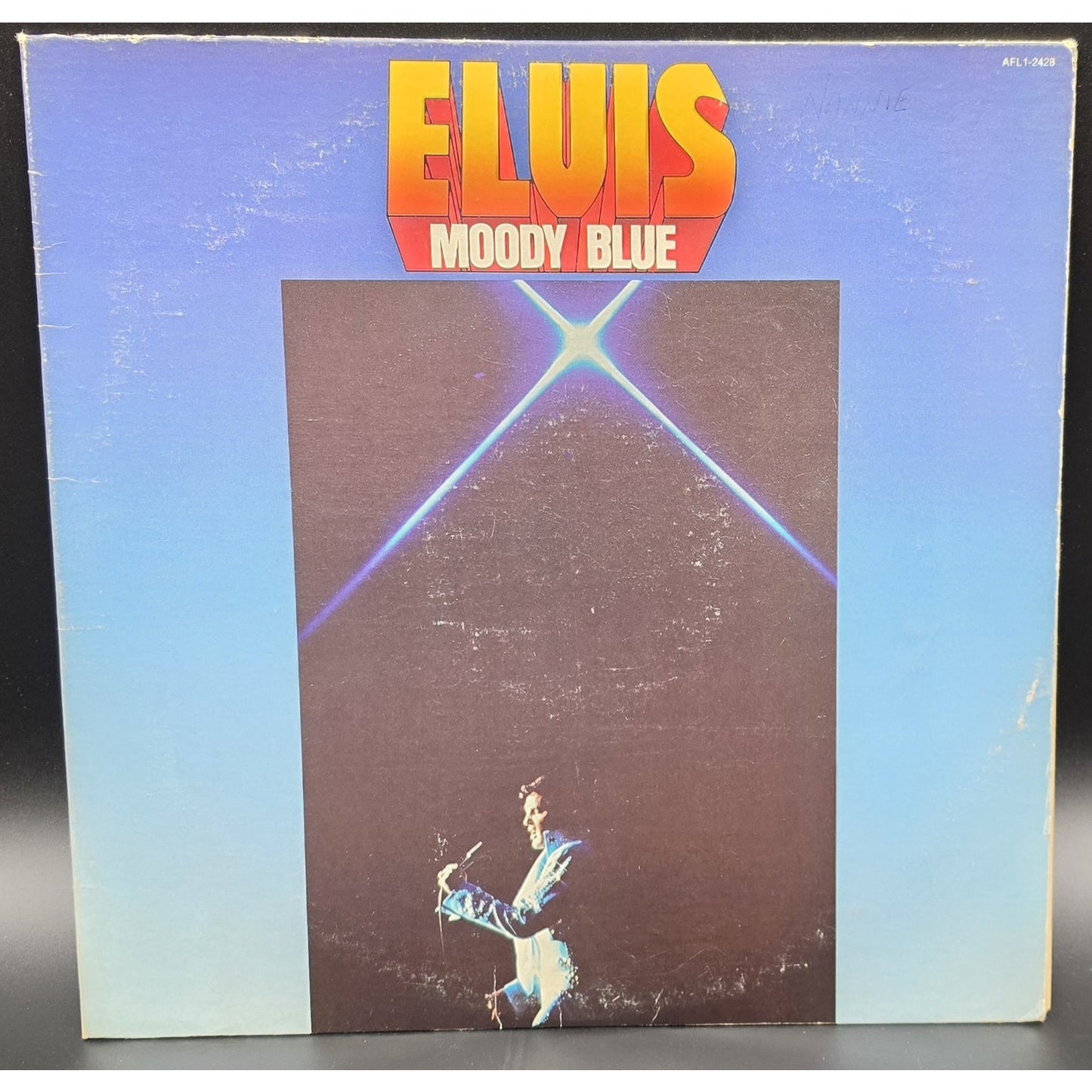 Elvis Presley “Moody Blue” 1977 RCA LP – Blue Vinyl NM, Jacket & Sleeve Good