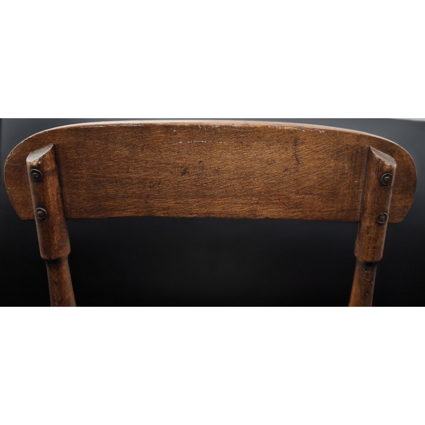 Federal Era Hardwood Folding Chair w/ Woven Seat, Unique Fold System, 1800s