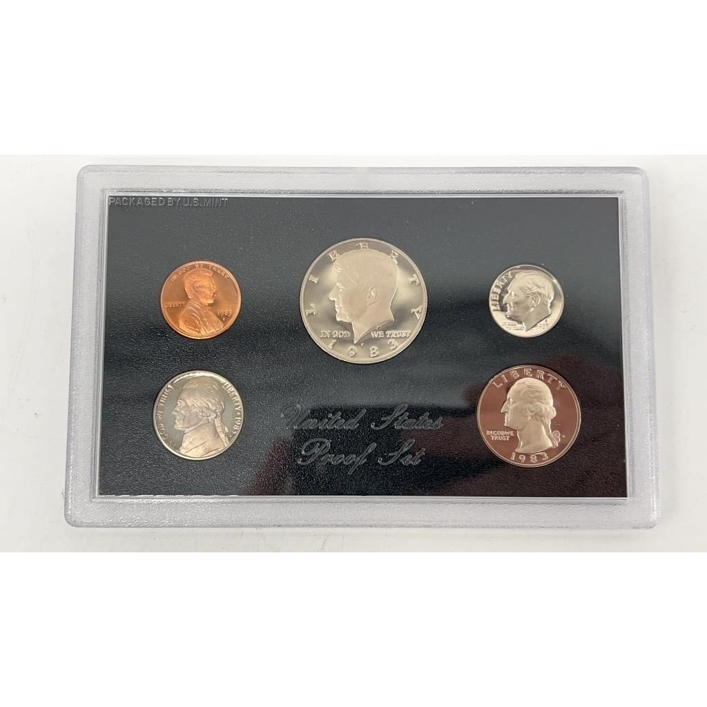 1983-S US Mint Proof Set – 5 Coin Clad Set – Original Government Packaging