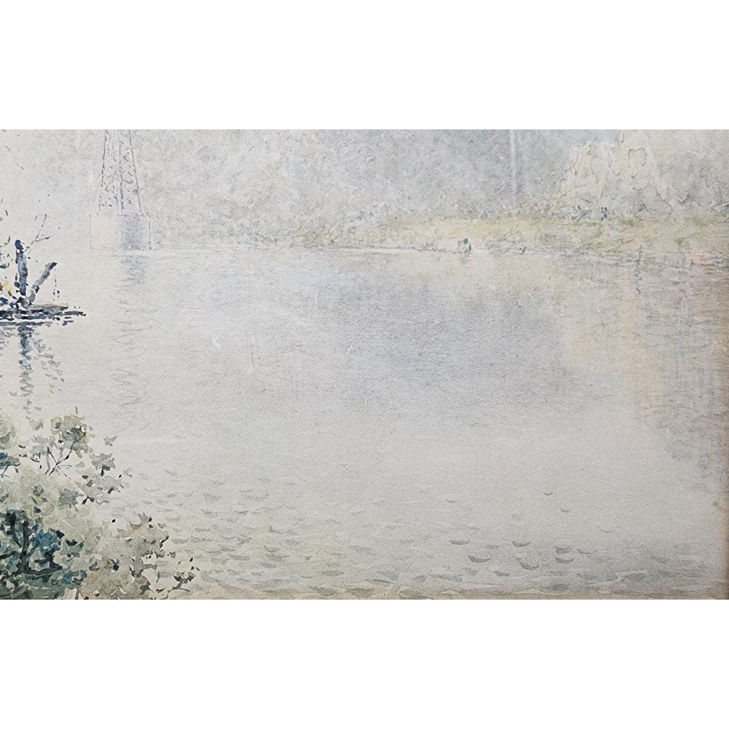 Paul Sawyier High Bridge 1978 Ltd Ed Framed Lithograph 24.5x18.75 COA