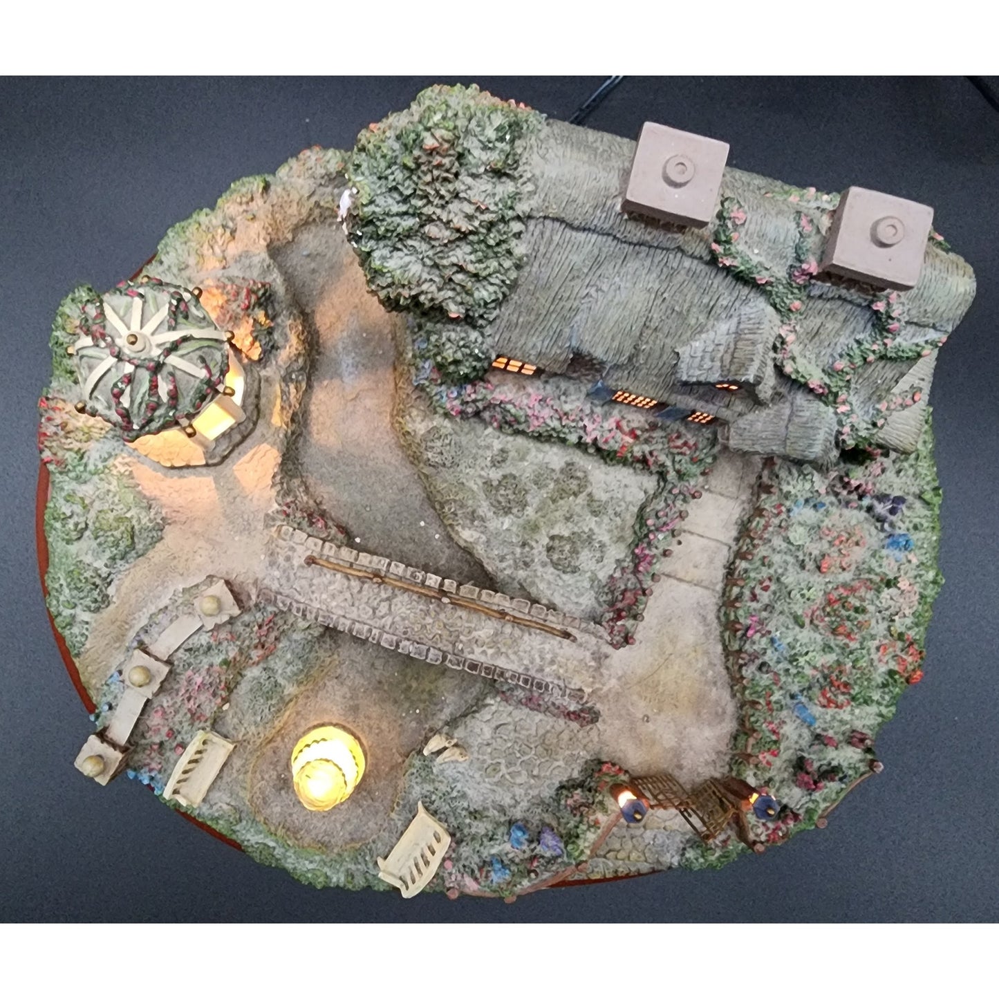 Thomas Kinkade Summer Serenity Masterpiece Village Lighted Sculpture A0083 COA