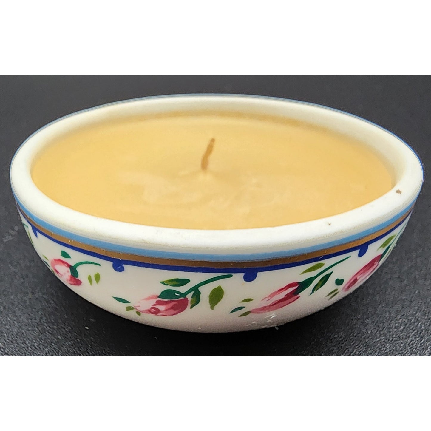 Orient Express Japan Elizabeth Arden Porcelain Rose Candle w/ Lid Vintage