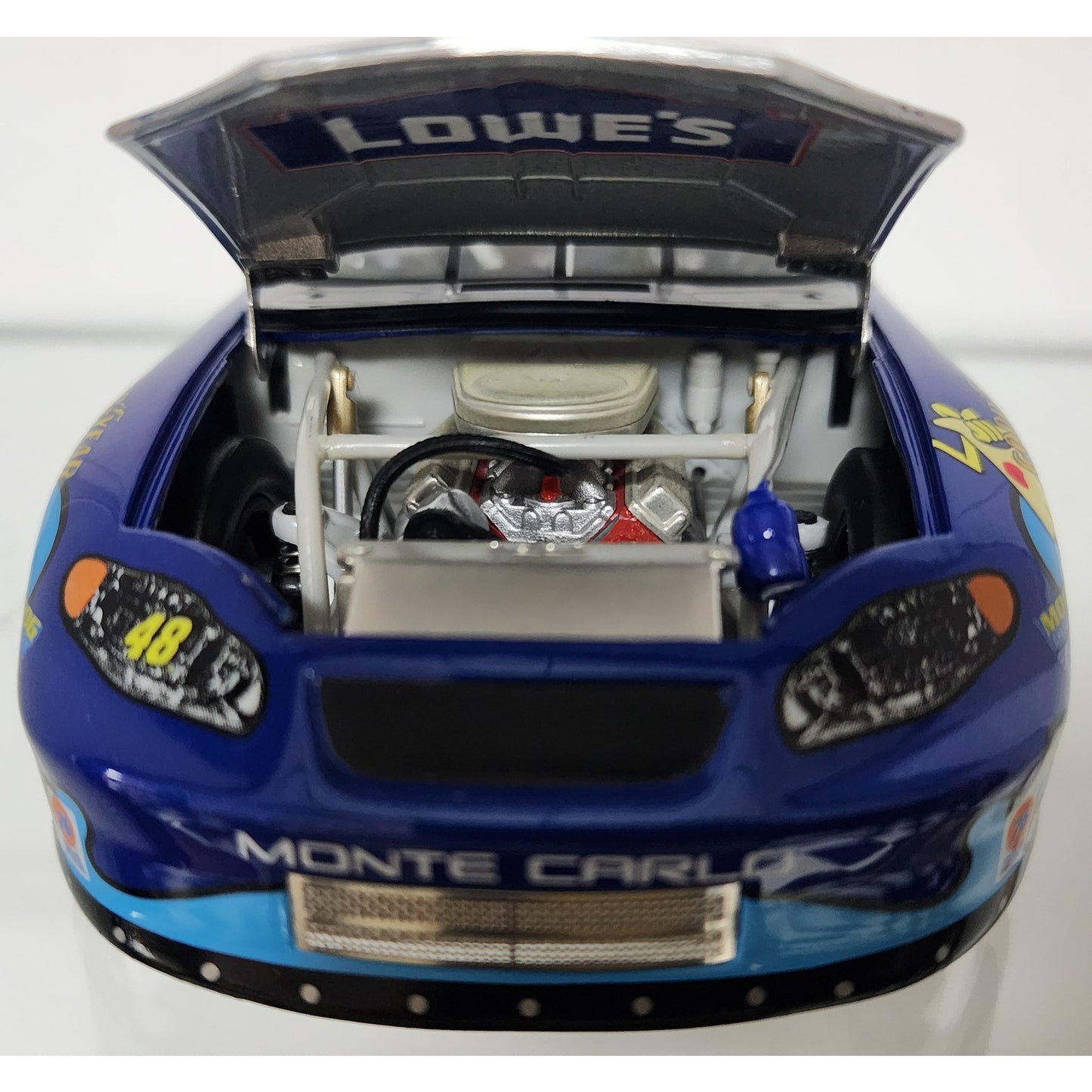 2003 Jimmie Johnson #48 Lowe’s SpongeBob Platinum 1:24 Diecast Monte Carlo Bank w/ Gold Key LE