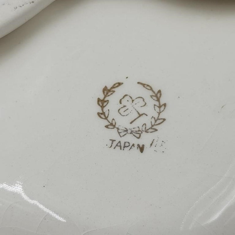 Vintage Lefton China Hand-Painted Trinket Dish; Japanese Server Bowl w/Spoon & a Covered Bowl