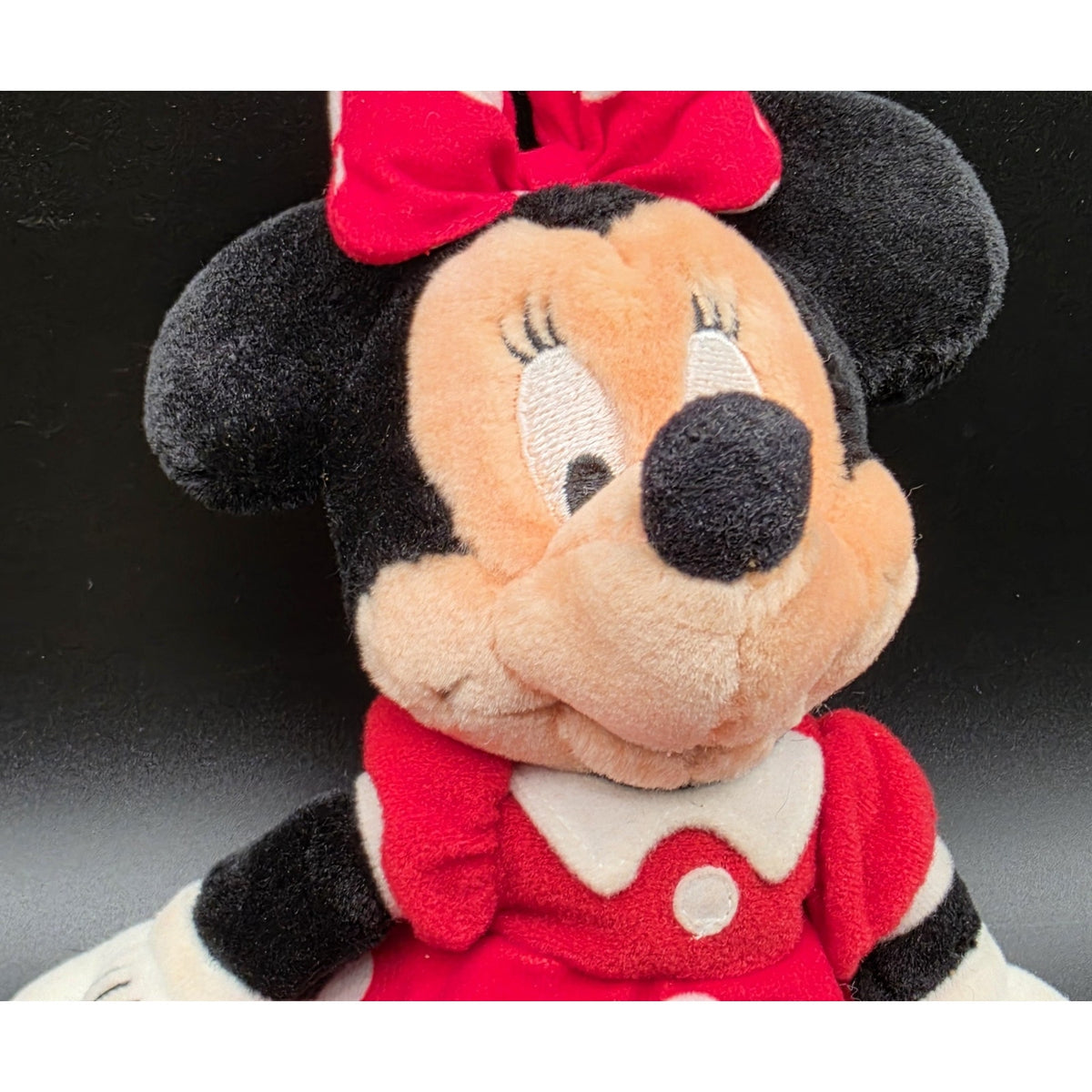 Vintage Walt Disney World Minnie Mouse Plush 10.75" Polka Dot Dress Plush Doll