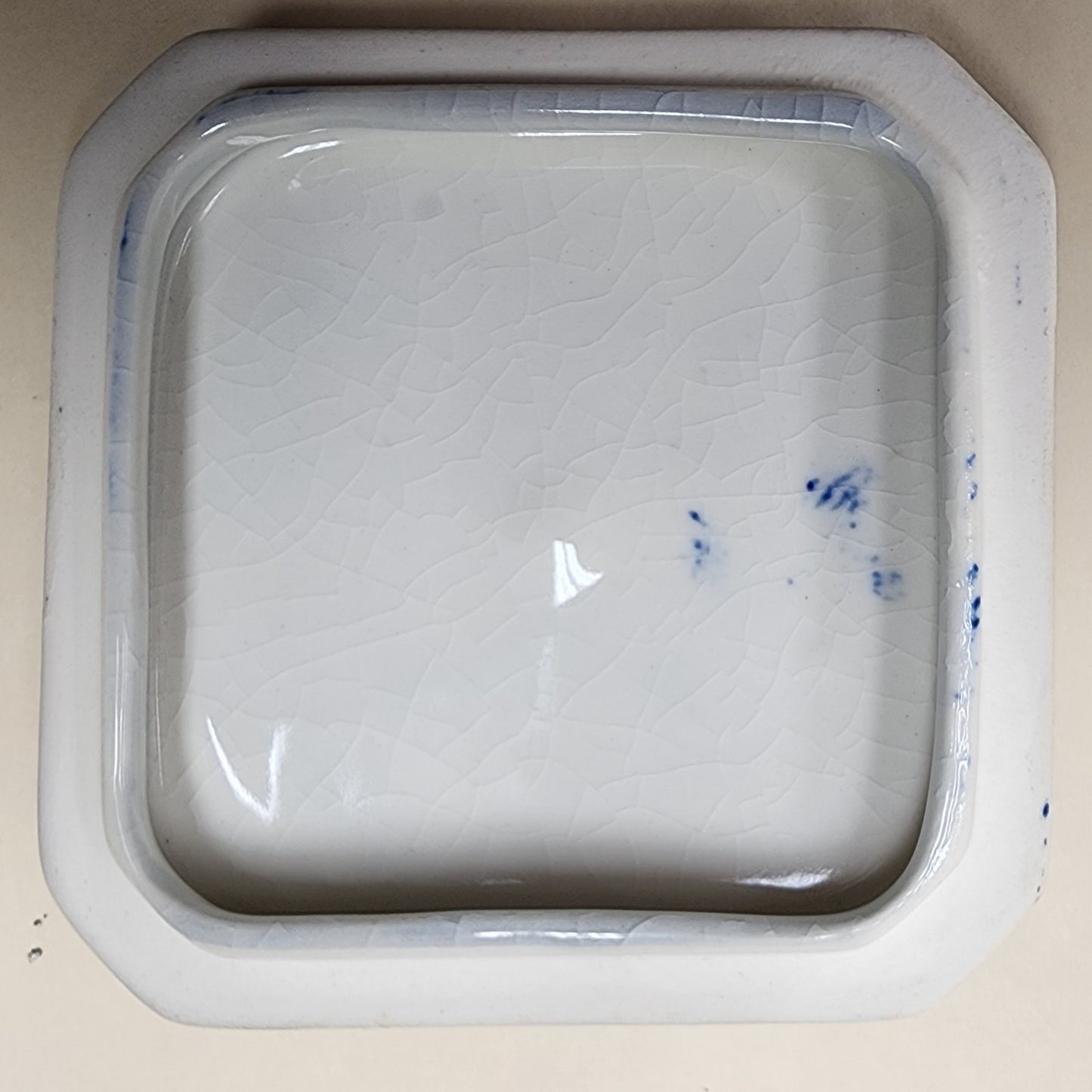 Vintage Moriyama Japan Blue Willow Covered Dish Porcelain Container Rare