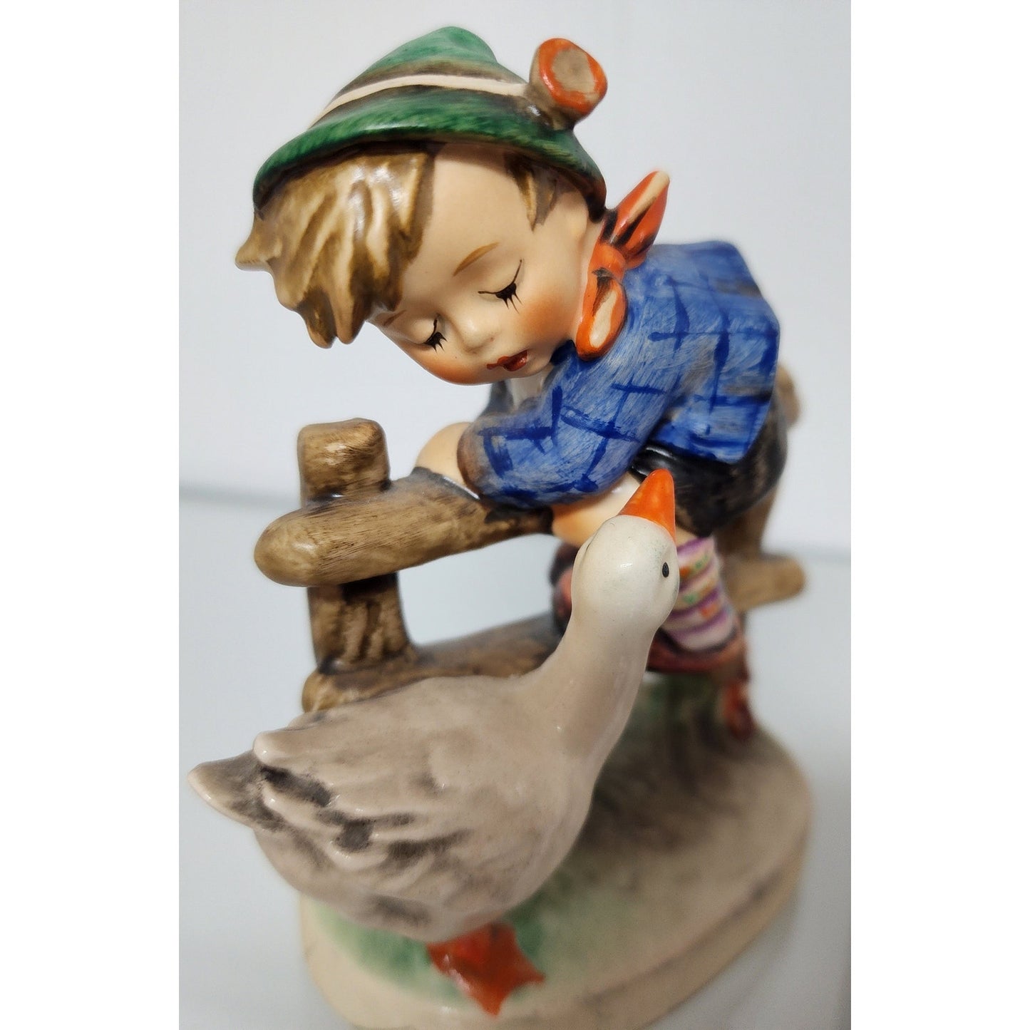 Goebel Hummel #195 2/0 “Barnyard Hero” TMK‑4 W. Germany Boy & Goose Figurine
