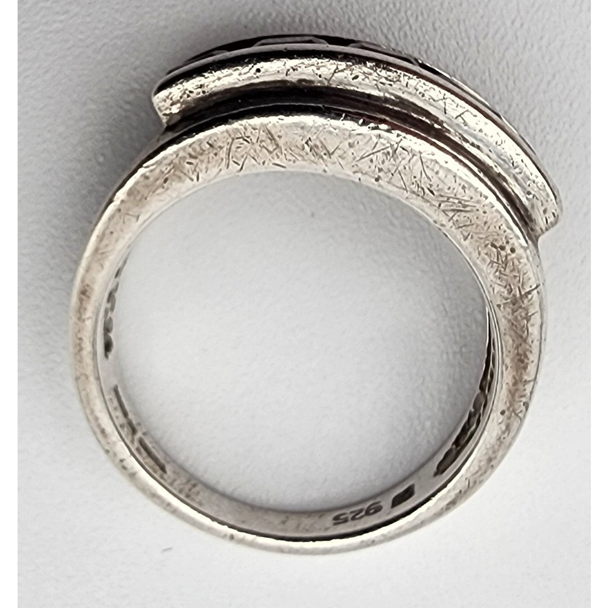 Vintage 925 Sterling Silver Amethyst Channel Ring Size Ladies 7