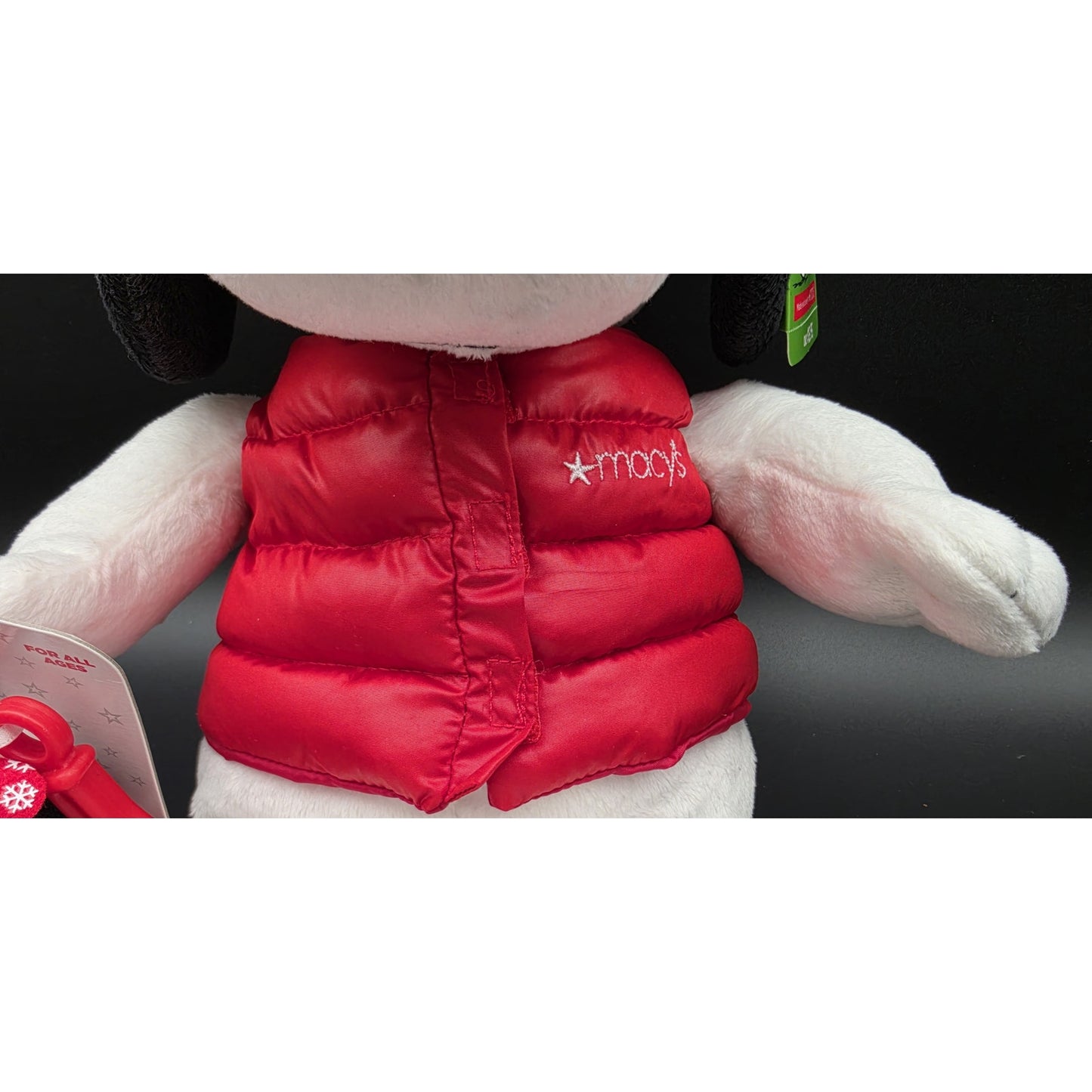 2015 Macy’s Holiday Snoopy Plush + Belle Clip • Peanuts Collectible Set