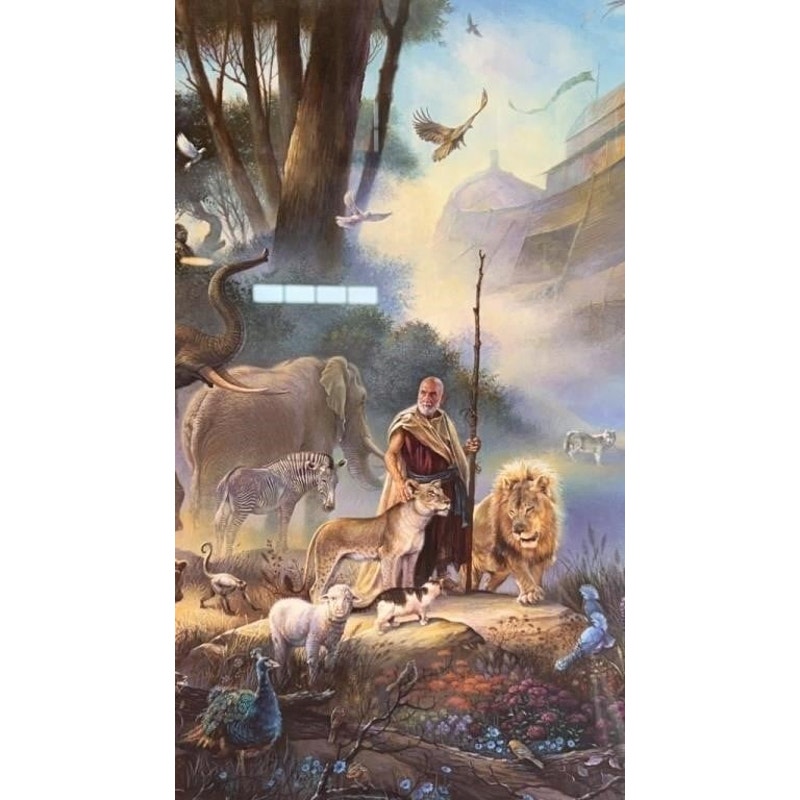 Tom duBois "The Invitation" Signed Ltd Ed Framed Print COA Noah's Ark 43"x26"