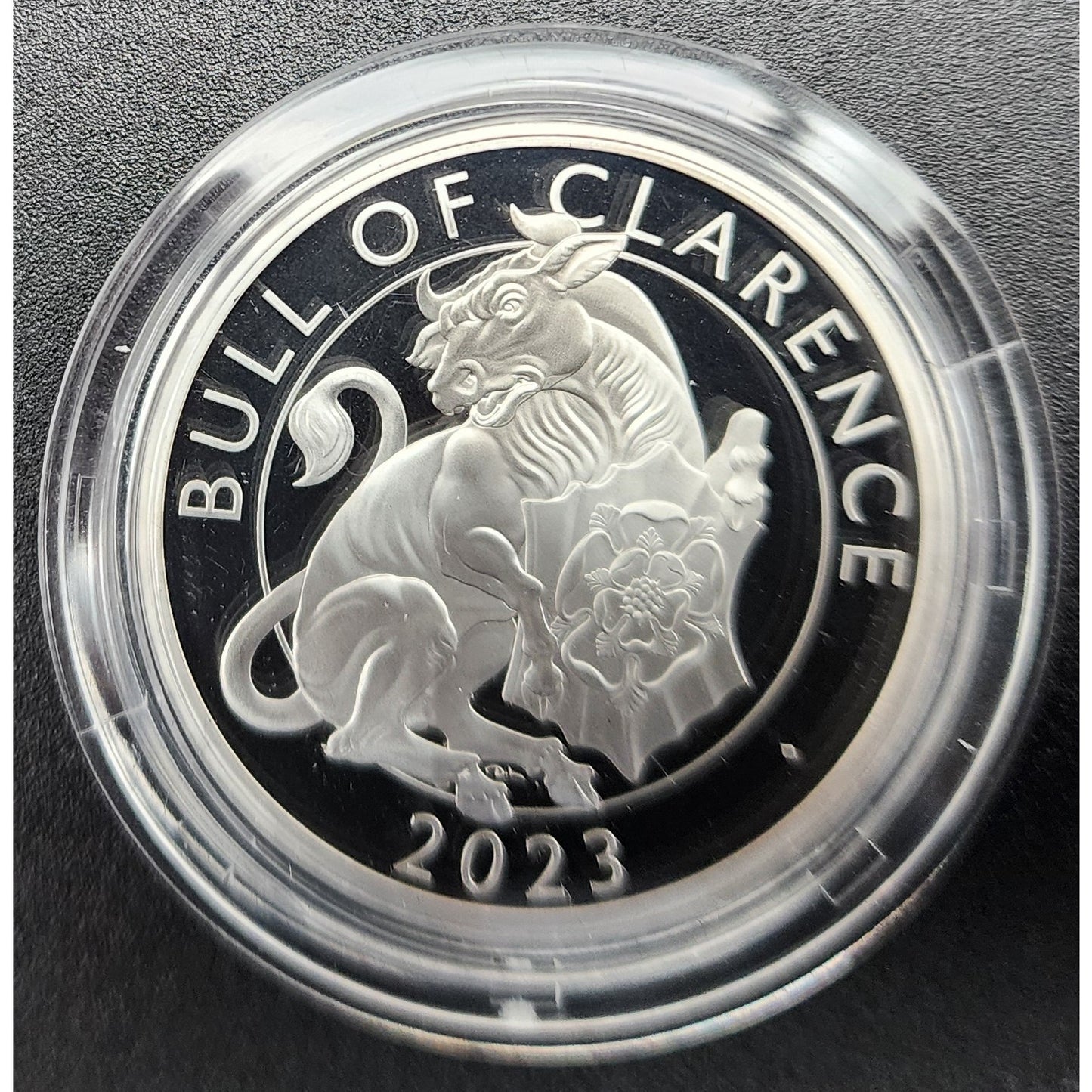 2023 1 oz Proof .999 Silver British Bull of Clarence AND £5 BU Coins w/ OGP/COAs