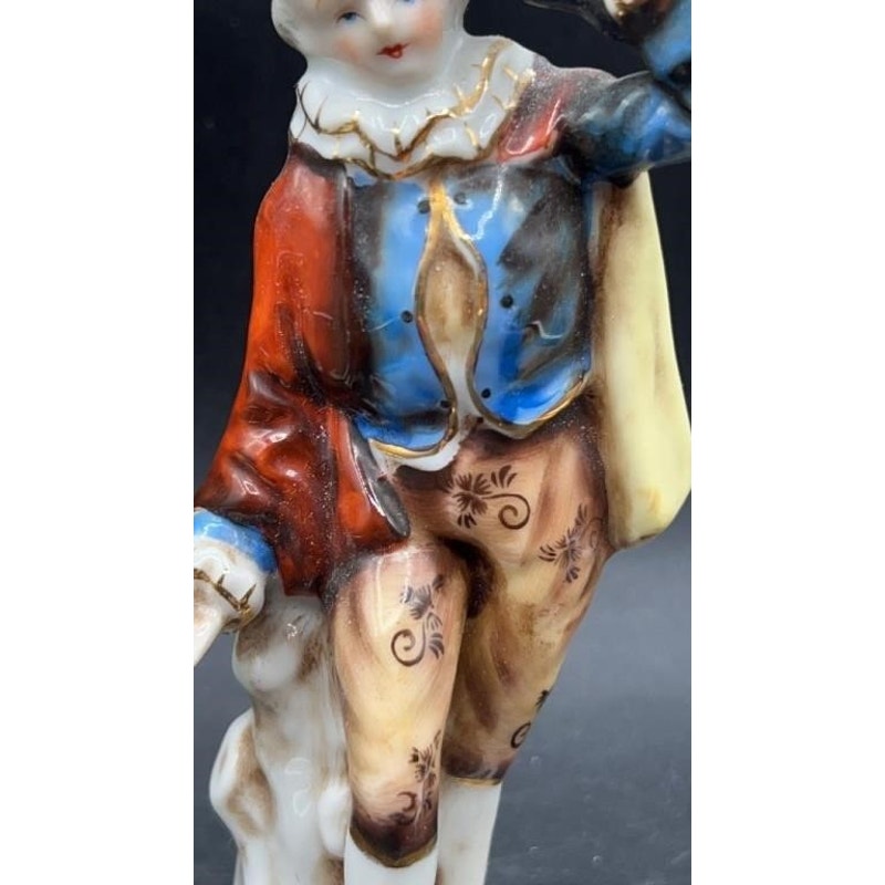 Vintage Occupied Japan Maruyama Porcelain Victorian Couple Figurines Hand Painted