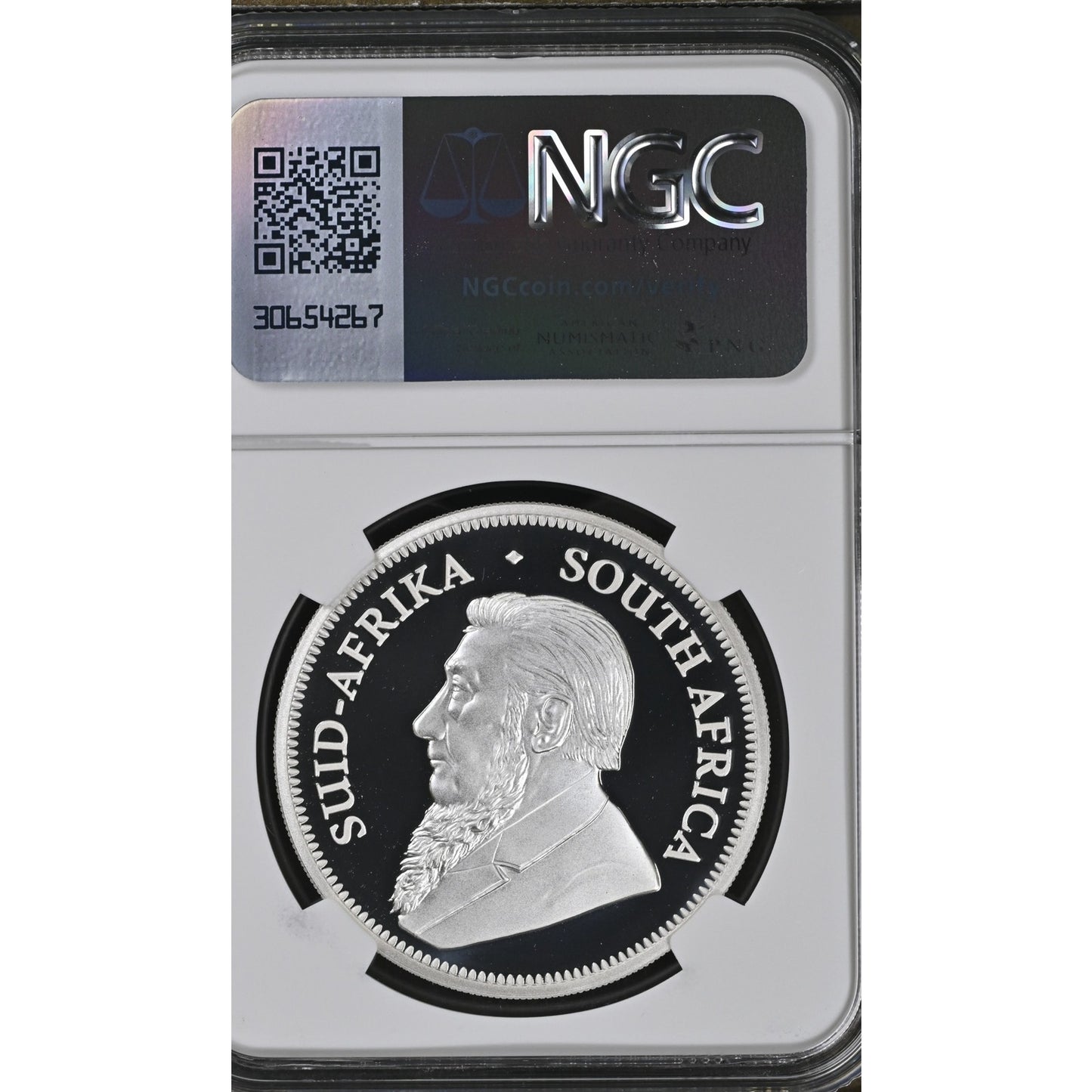 2025 SA Krugerrand PF70 FDOI NGC Fine Silver 1oz + Mini South Africa Flag Set