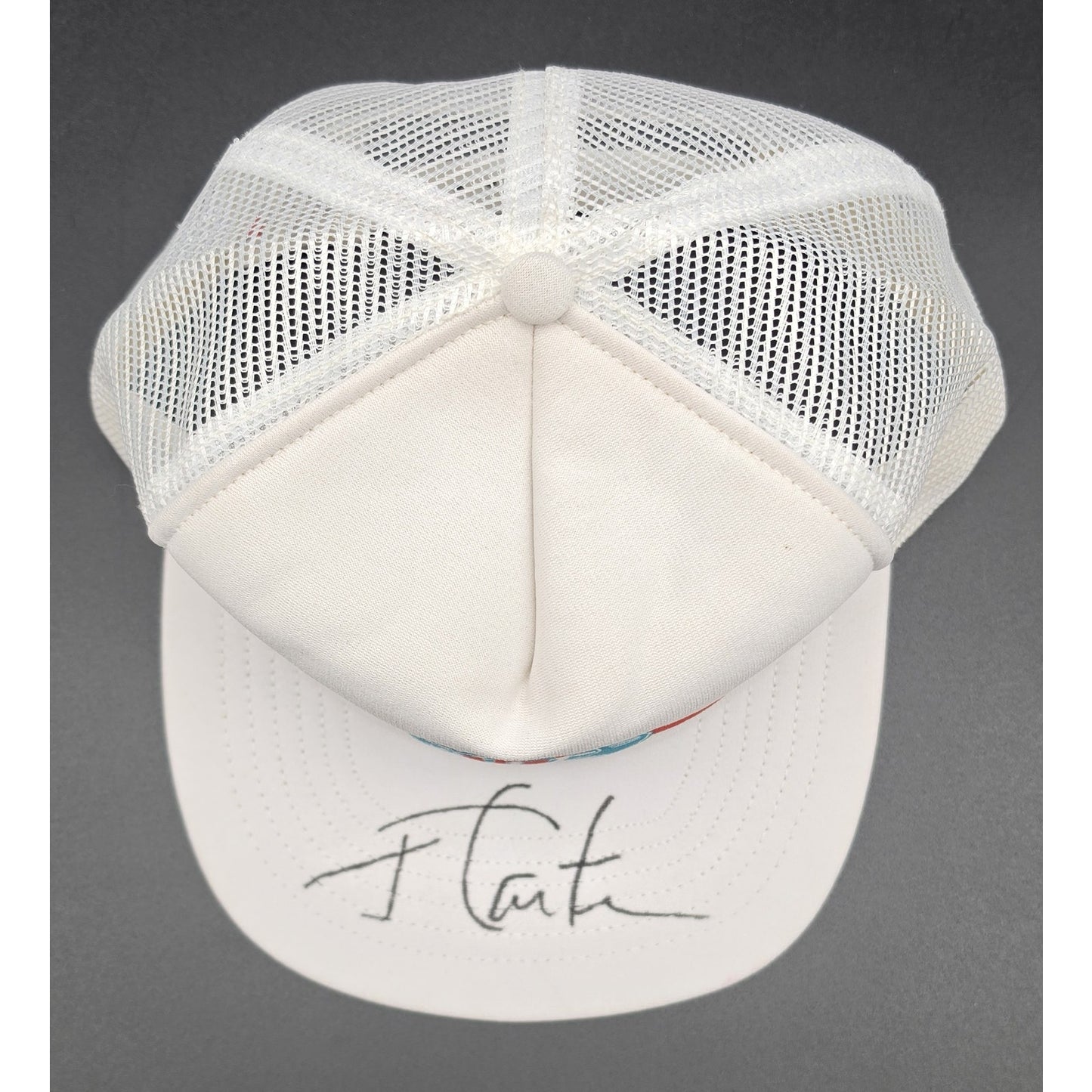 1991 Habitat for Humanity 15th Anniversary Trucker Cap Signed on bill J.  Carter