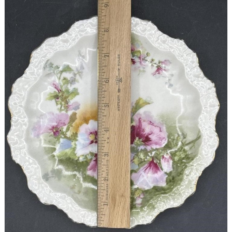 Vintage Limoges France A. Lanternier Lunch Plate, 8.75″ x 1″