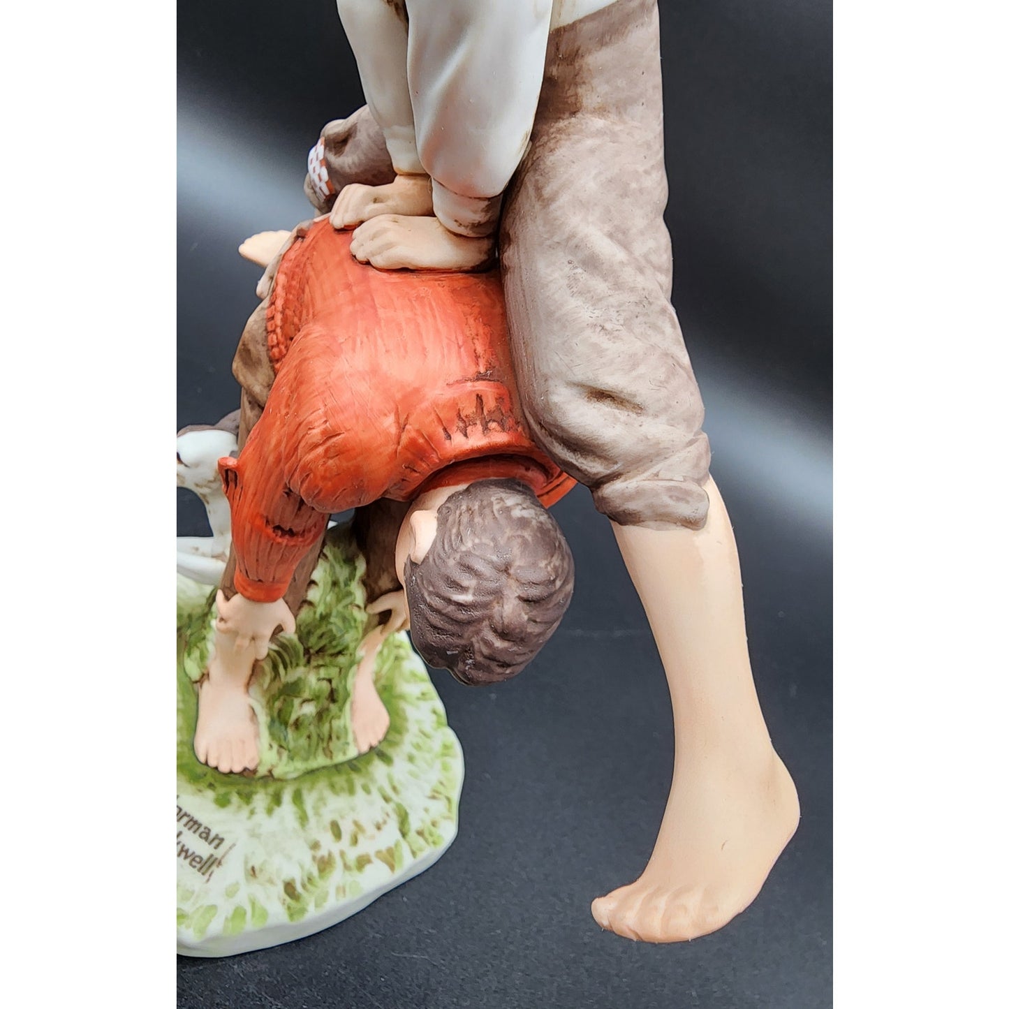 1981 Norman Rockwell Leap Frog Figurine Dave Grossman Ltd Ed 975/1000 Japan