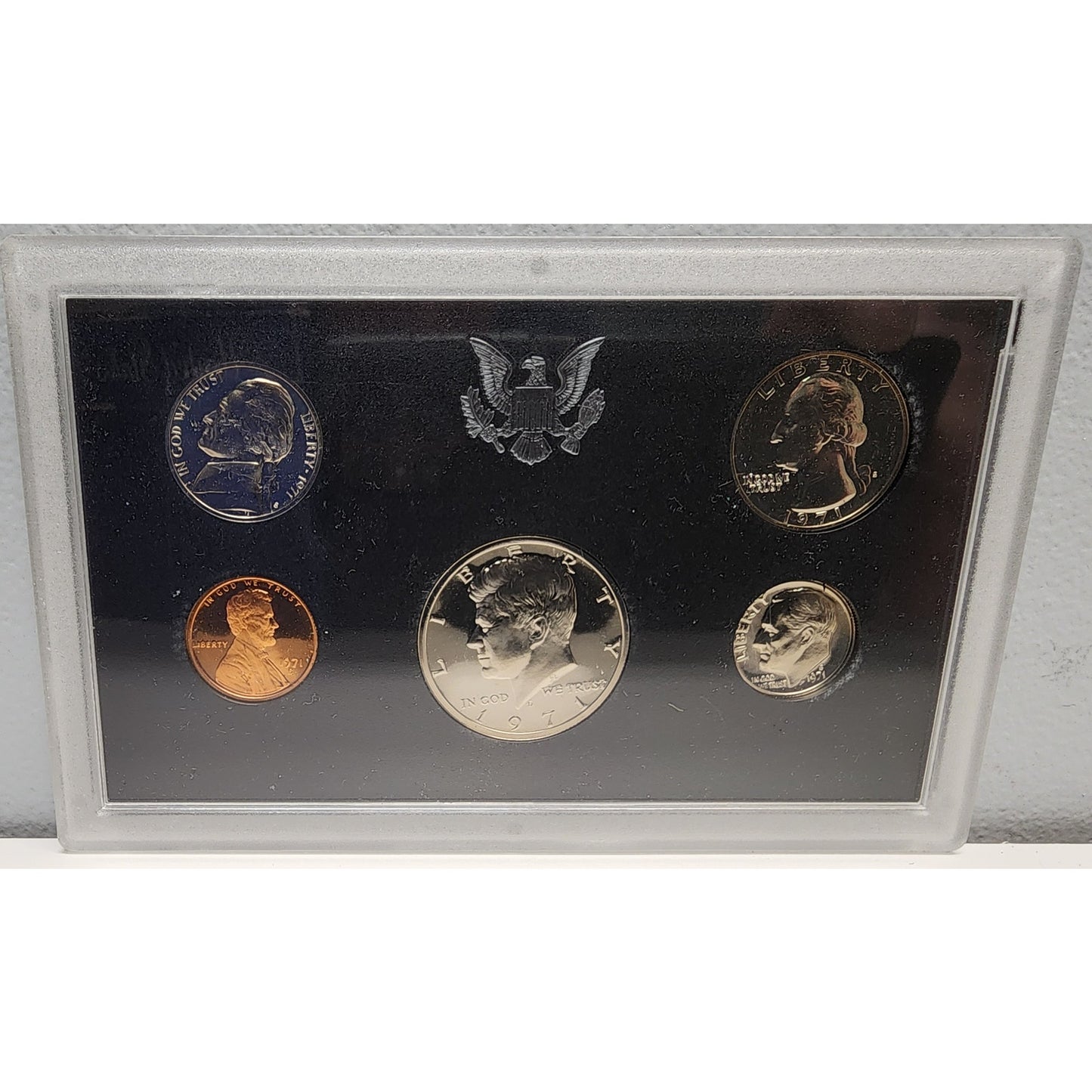 1971 U.S. Proof Set + 1863 Chattanooga $2 Confederate Repo Note • Historic Displ