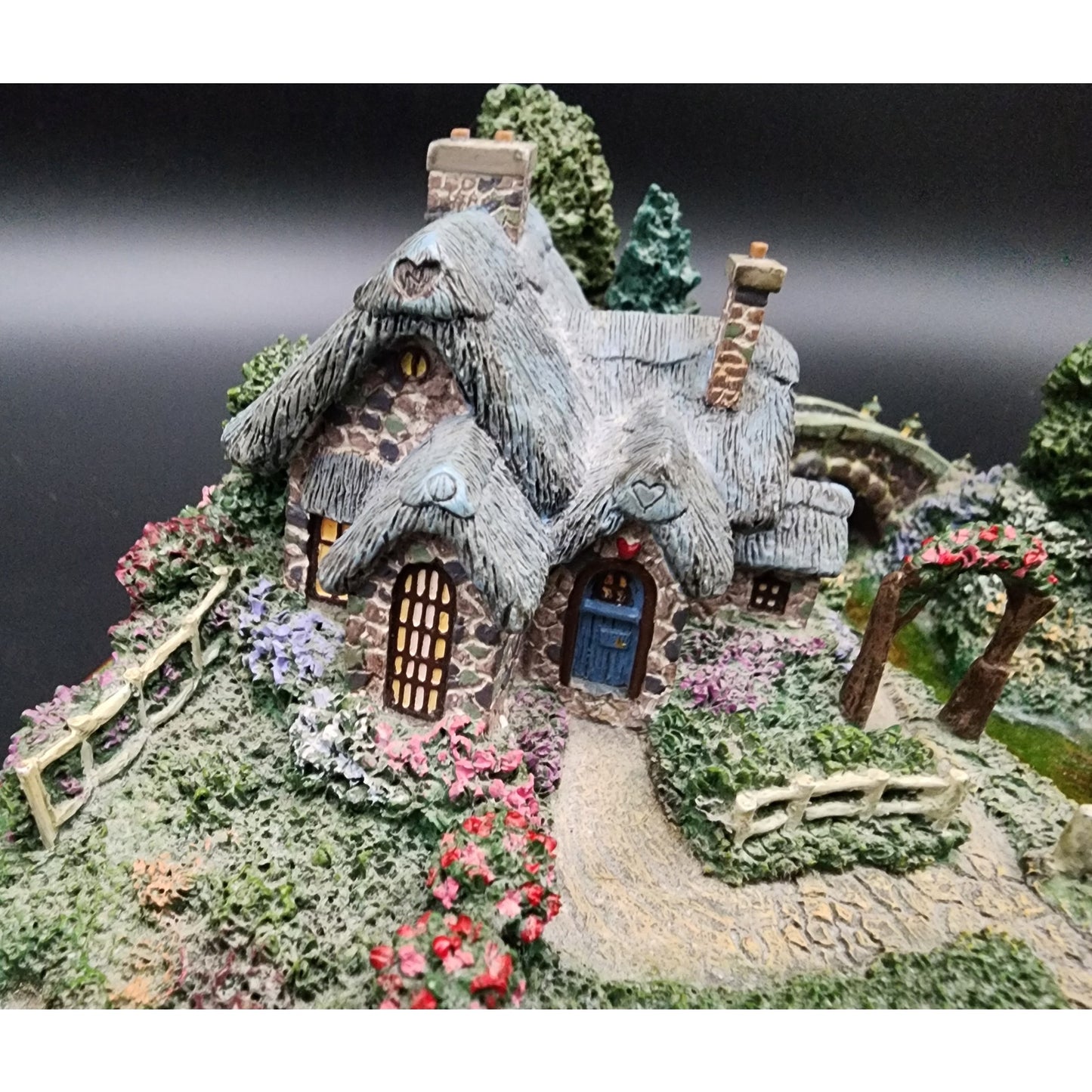 Thomas Kinkade Springtime Splendor Lighted Village LE #A1591 COA Works Vintage